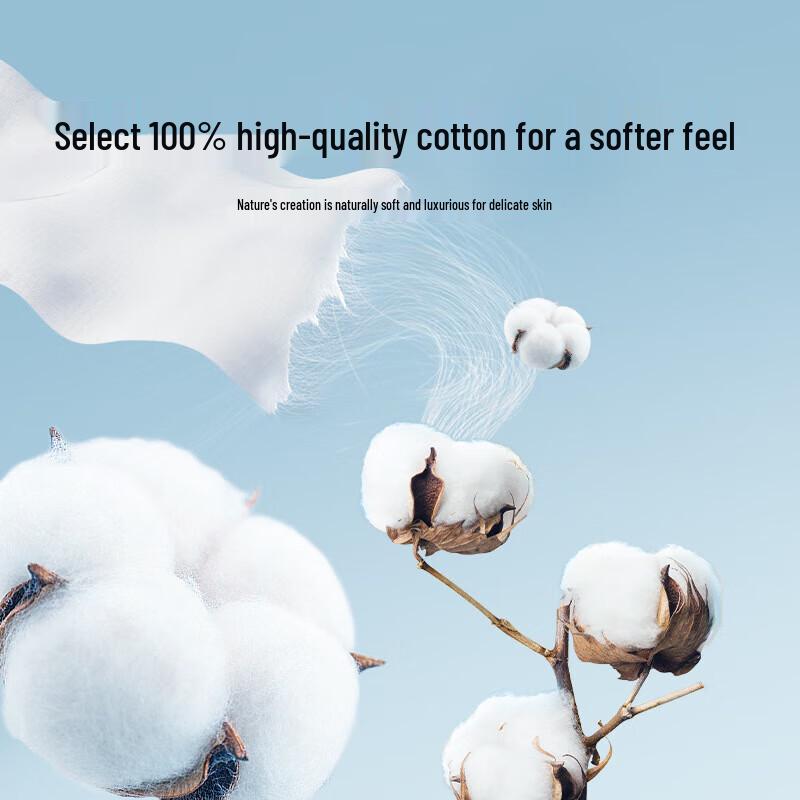 Deyou Pure Cotton Baby Dry & Wet Soft Towels, 4x80 Count