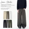 JIAMU Unisex Zeskleurige Baggy Jeans - Casual Losse Straight-Leg Broek