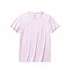 Comfortable Breathable Versatile Letter Round Neck Short Sleeve T-Shirt Women T-Shirts Ice-Cream-Pink 162528103-2