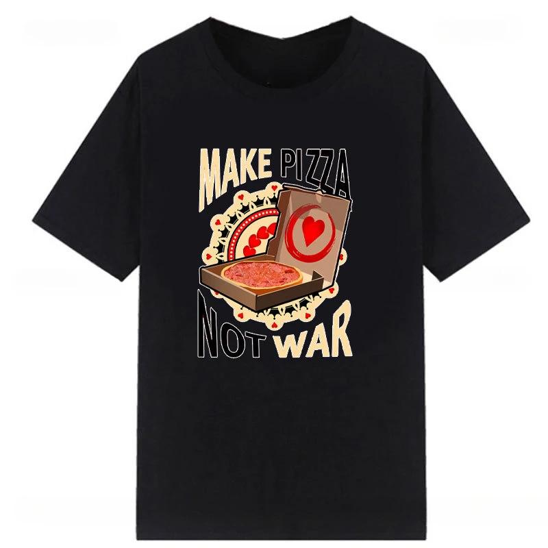 Fashion Casual Streetwear Tops Female Clothing Funny I Am A Pizza Man Tees Male Woman Cool Loose Breathable Graphic T Shirts