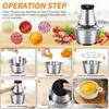 Electrical Food Chopper Stainless Steel 2L Food Processor Kitchen EU/US Plug Meat Grinder Blender Appliances For Home