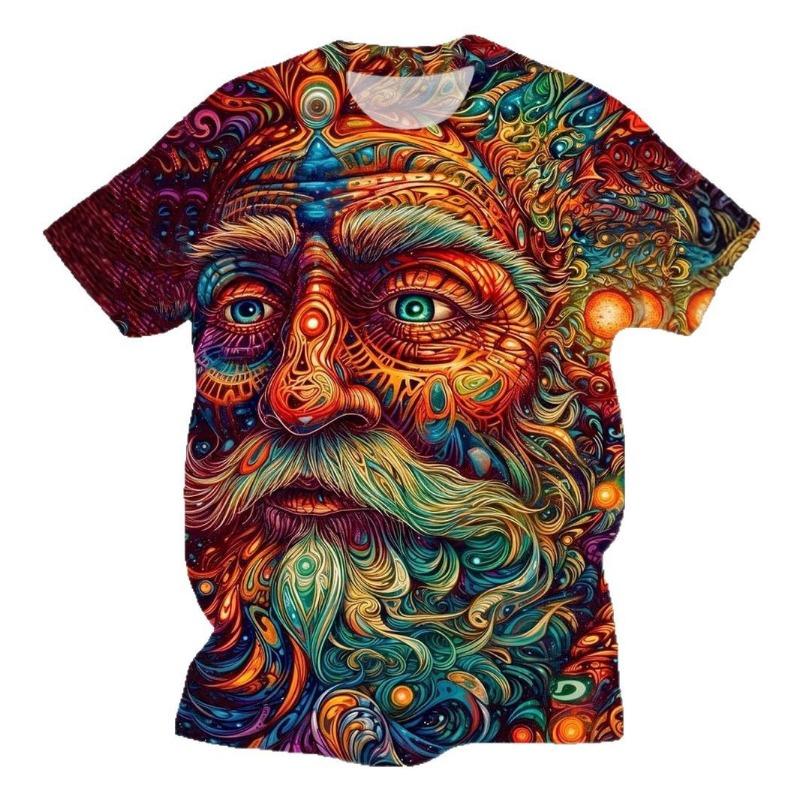 Outdoor Running Breathable T-shirt Men Women 3D Print Graffiti Pattern Short Sleeve Round Neck T Shirts Summer Gym Fitness Top