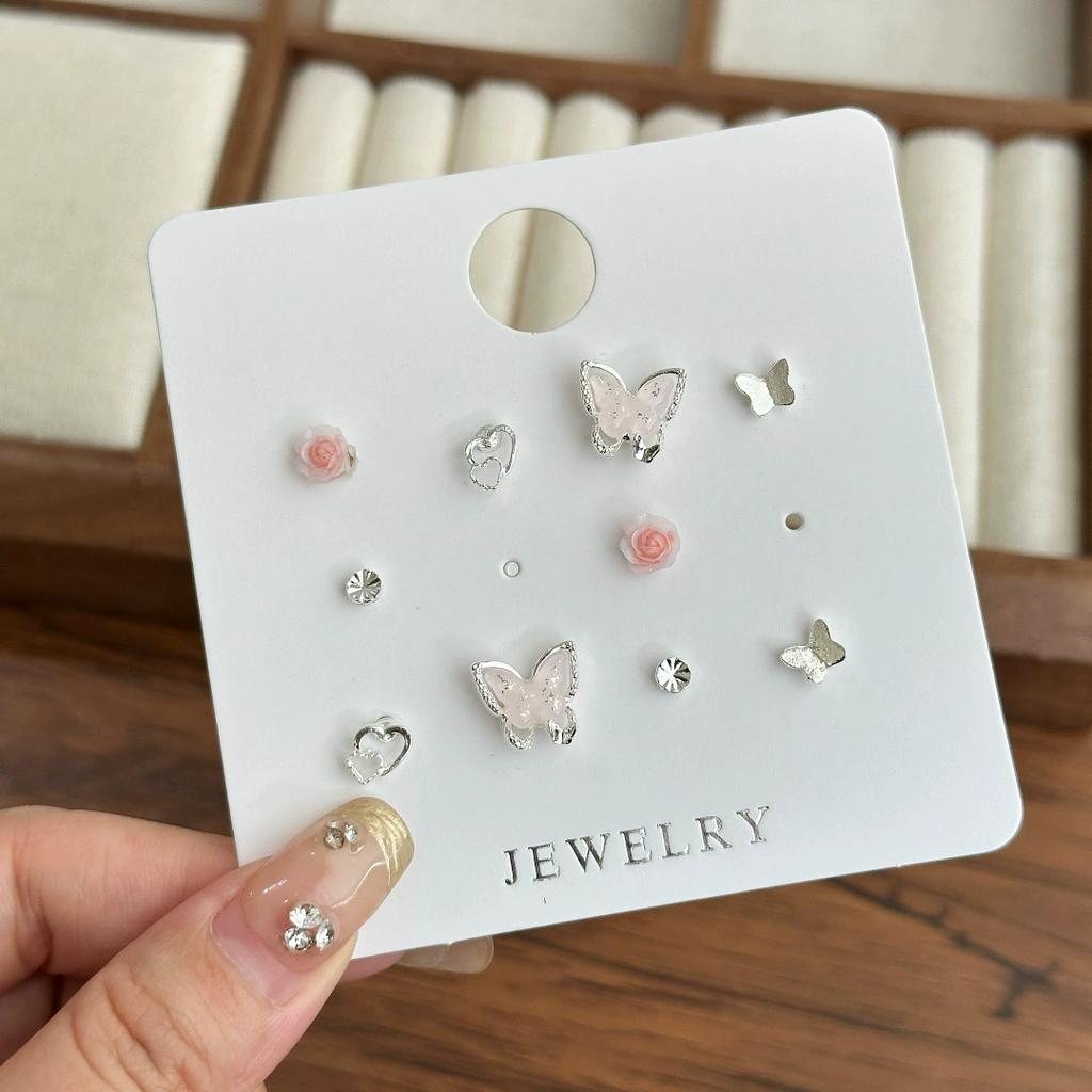 Queen Mother West Planet Zircon Pearl Stud Earrings Women'S Earrings Exquisite Earrings Light Luxury High-End Ear Jewelry