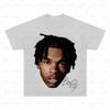 Rapper Lil Baby Retro Grafik Tişört Erkek Hip Hop Giyim Y2k Unisex Moda Oversize Ghetto Gangster Üstü Hayran İçin Hediye