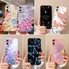 Für Samsung F06 M06 A06 M16 F16 S25 Edge 5G Telefonhülle Hübsche Ölgemälde Blumen Hochwertige weiche Flüssigkeit Silikon Stoßfeste Hülle für Samsung Capa