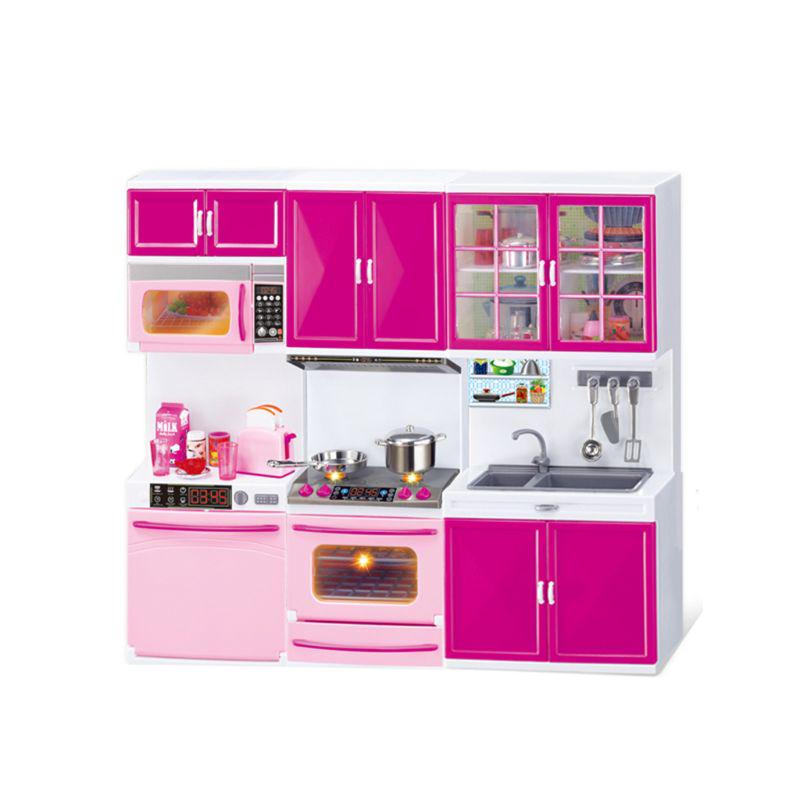 Simulatie Keuken Kasten Set Kinderen Pretend Play Kook Gereedschap Mini Poppen Servies Pakken