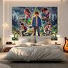 Stranger Things Sci-Fi Horror Retro 80s Design Tapestry Wall Hanging Banner Background Backdrops Living Room Bedroom Party Decor