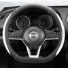 Car Steering Wheel Cover For Nissan X-Trail Qashqai March Serena Micra Kicks 2017-2022 Altima Teana  -2022 Auto