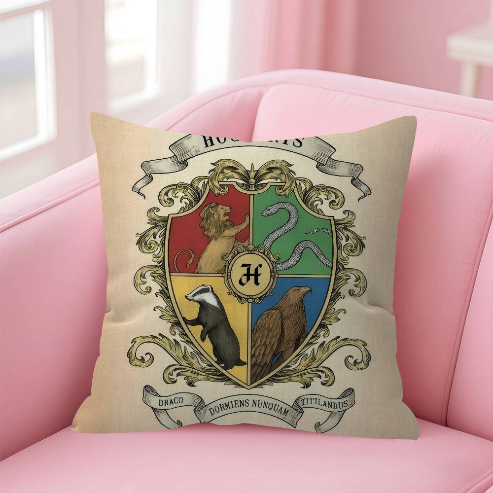 Cushion Cover Pillowcase Upholstery Sofa Throw Pillow Home Decor Pillowcas Movie hHharry Map Anime