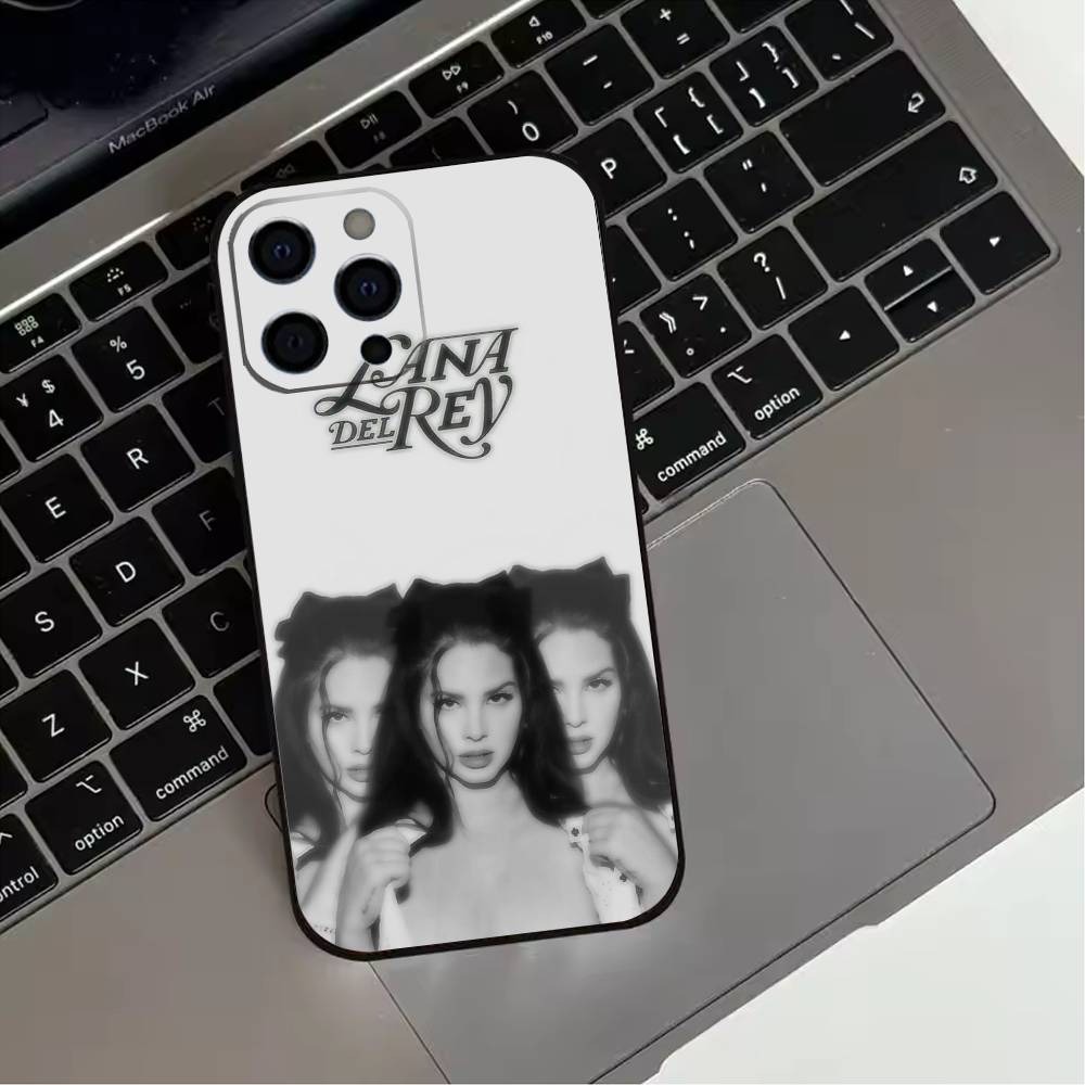 L-Lana D-Del Rey  Phone Case For iPhone 17,16,15,14,13,12,11 Plus,Pro Max,XS,Soft Silicone Black Cover
