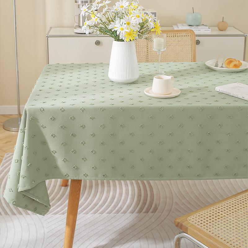 Nordic Simple Cotton And Linen Tablecloth Rectangular Coffee Table Tablecloth Photo Light Luxury Tableware Internet Celebrity Tablecloth