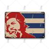 Che Guevara Metal Poster, Vintage Revolutionary Wall Art