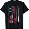 T-shirt BBQ Fumeur Barbecue Chef Outils de Fumage Fosse de Grillade Maître