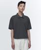 MUSINSA STANDARD [Cooltandard] Relaxed Fit Pique Polo Shirt [Gunmetal]