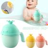 Gobelet de shampoing pour douche d'enfant, pommeau de douche de dessin animé, cuillère d'arrosage, gobelets de bain, fournitures de bain pour enfants