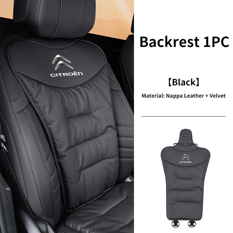 New Luxury Car Velour Leather Cushion Breathable Back Seat Cushion Seat Cover Tools For Citroen C4 C3 C5 C1 C2 VTS Berlingo Cely