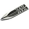 2Pcs 3D Metal Car Fender Badge Decal GTD Logo Stickers For Golf 4 5 6 7 MK4 MK5 MK6 MK7 GTD Emblem Accessories