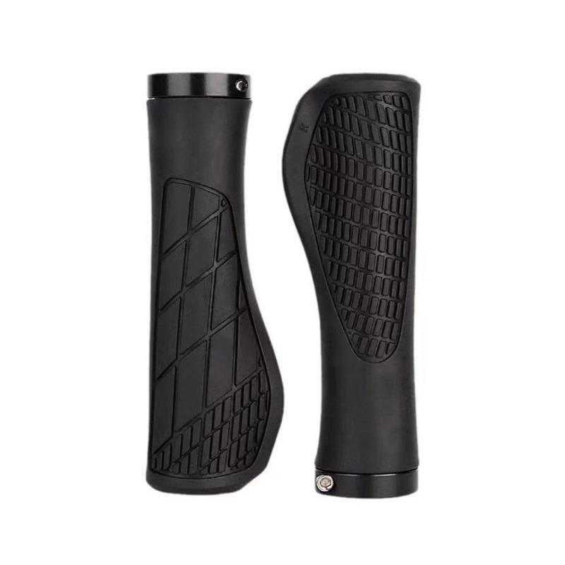 1 Pair MTB Bicycle Grips Shockproof Bike Handlebar Cover Anti-Slip Lockable Grips Ergonomic Cycling Rubber Ball Handle Grips