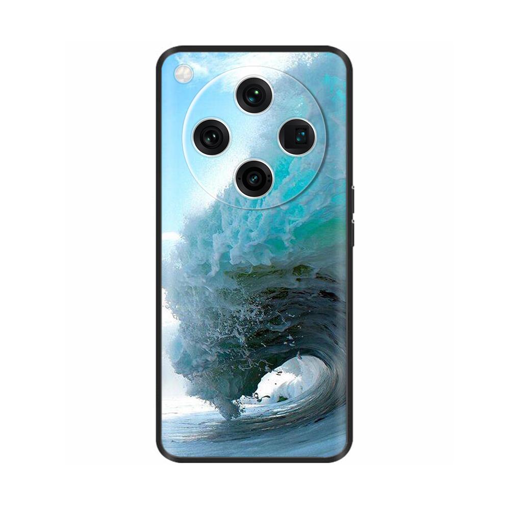 Soft Silicone Cover For Oppo Find X8 Pro Case Fashion Black TPU Phone Back Cover Cases For Oppo Find X8 5G Coque PKC110 PKC130