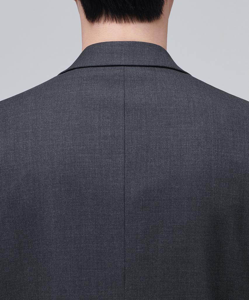 Musinsa Standard Relaxed Basic Wool Blazer [Charcoal Grey]