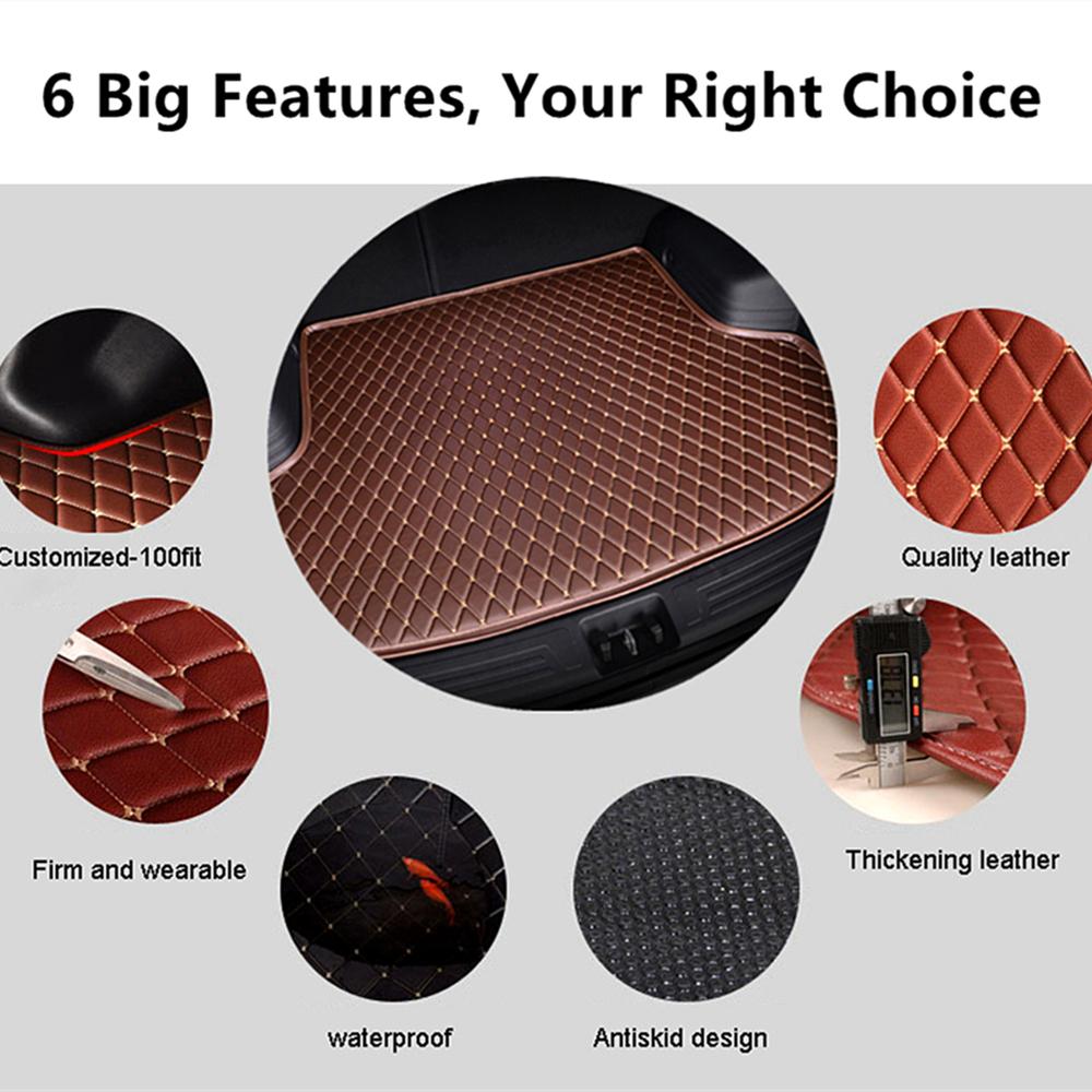 Car AUTO Trunk Mat ALL Weather Tail Boot Luggage Pad Carpet Flat Side Cargo Liner Cover For Honda Accord 2004