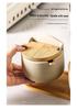 Japanese Retro Ceramic Spice Jar Set for Kitchen and Restaurant Storage