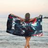 1pc Spider Man2 Beach Towel with Custom Name, Beach/Swimming/Bath/Picnic/Camping Towel, Suitable for Seaside Beaches