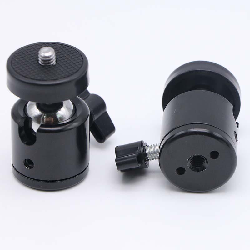 1/4 Mini Ball Head Swivel Screw Tripod Ballhead Phones Stand Monopod Mount Adapter For Cameras Tripods Mount Adapter Acssories