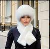 Imitation Nerz Winter Schal Mongolische Mütze, Plüschmütze Damen Verdickt Warm Mode Ohrenklappe Imitation Nerz Winddicht