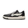 Li Ning Common 80s Fashion Trend Slip Resistant Durable Low Top Skate Shoes Men Sneakers Black White AGCU157-1