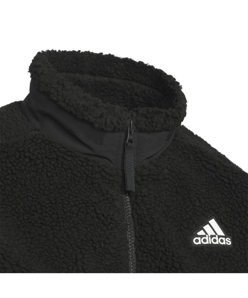Veste zippée intégrale Adidas Warding Pack Coupe ample Boa Noir pour enfants, KPX94, (JP4917)