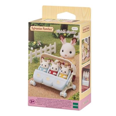 Sylvanian Family Triplets Carucior Figura 5533, 1 bucata, jucarii populare coreene