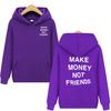 GUADAGNA SOLDI NON AMICI Felpa con Cappuccio Moda Uomo Stampa Lettere Pullover con Cappuccio Sudadera Unisex Streetwear Felpe con Cappuccio Abbigliamento