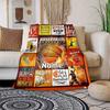 Flame Basketball Customize Your Name Blanket Warm Comfortable And Soft Blankets Are Suitable For Home Chairs Office Sofas Sofas Office Camping And
