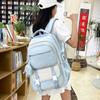 School Bag New High Value Fresh Sweet Candy Color Backpack Junior High School Students Lightweight Travel Backpack