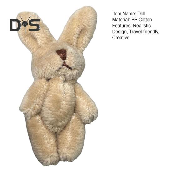 Waldorf Doll Rabbit Bear Plush Toy Handmade Soft Stuffed Animal for Kids Hypoallergenic Washable Imaginative Play Companion Doll