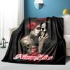1PC Custom Name Day Dead Romance Outdooor Flannel Blankets Throw Blanket All-Season Throw Gift Bedspread for Couch, Bed, Camping Holiday Birthday Gift