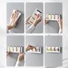 Wall Hook Piano Shape Storage Hook 45 Degree Foldable Hanging Hook for Clothes Hats Bags Keys Towels