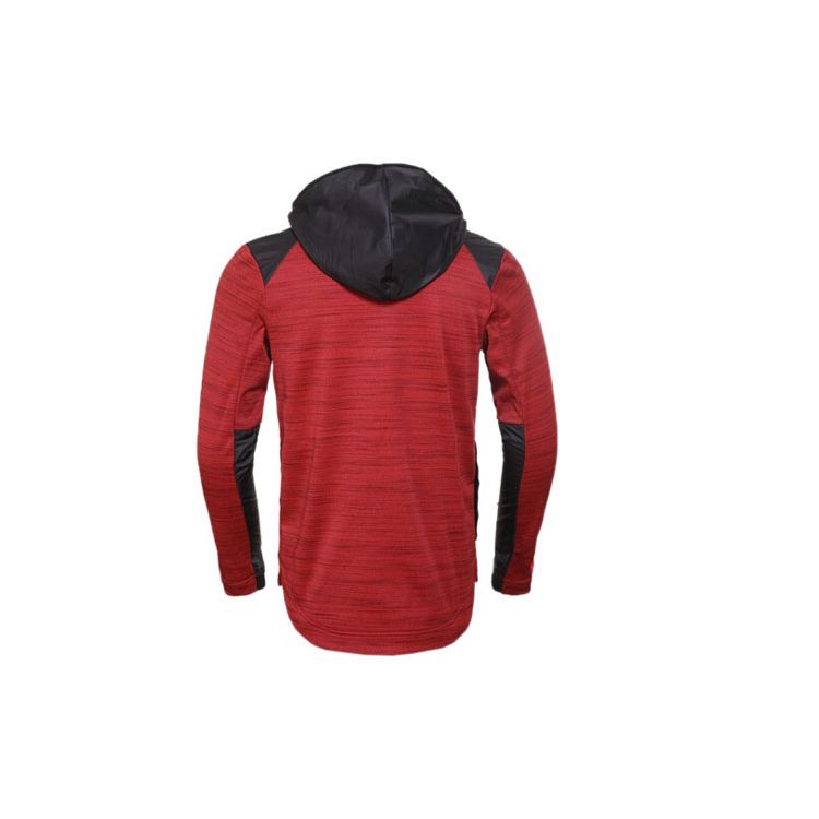 Nike Veste à capuche de sport de basketball Dri-FIT en maille doublée polaire à empiècements pour homme Vestes Rouge 857045-657