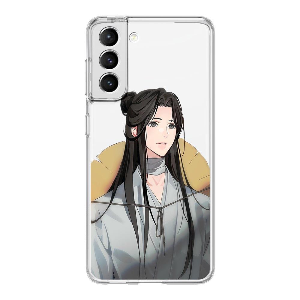 Funda de teléfono Heaven Officials Blessing TGCF para Samsung Galaxy S23, S22 Ultra, S20, S21 FE 5G, S10, S10E, S9, S8 Plus 4G, suave y transparente.