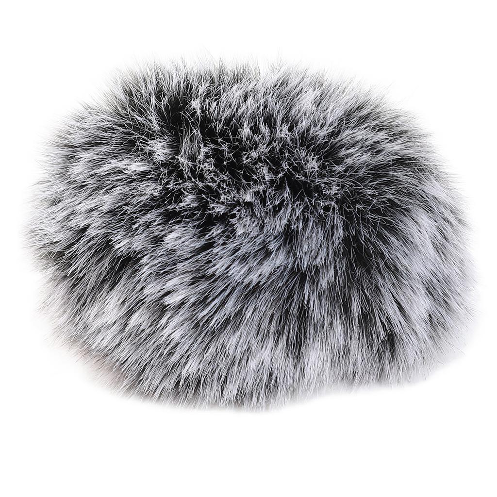 Housse de Microphone Poilue Réduction du Bruit Confortable Douce Portable Compacte Bonnette Anti-vent pour Microphone