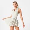 Robe Polo de Tennis avec Coussinets de Poitrine & Short Jupe-Short de Fitness Douce Très Extensible Contrôle du Ventre Jupes de Yoga Vêtements de Sport Vêtements Actifs