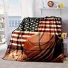 Baseball Passion And Heritage Blanket Flannel Blanket for Bed, Sofa, Camping, Hiking, Picnic Essentials, Gift for Family Fan Gifts