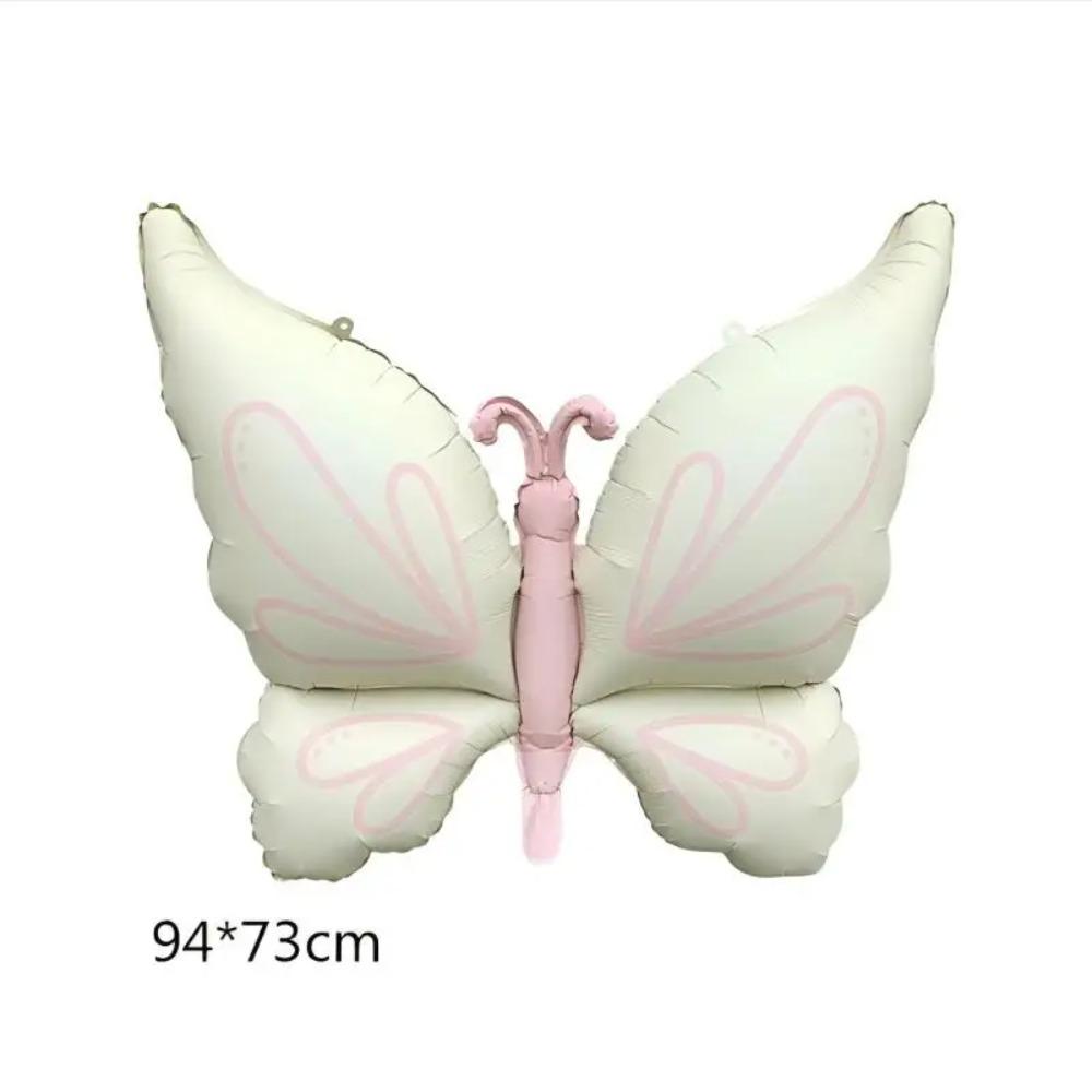 Rosa Schmetterling Geburtstag Dekoration Ballon Set Geschirr Tasse Teller Serviette Geschenktaschen Hintergrund Banner Schlüsselanhänger Mädchen Party Zubehör