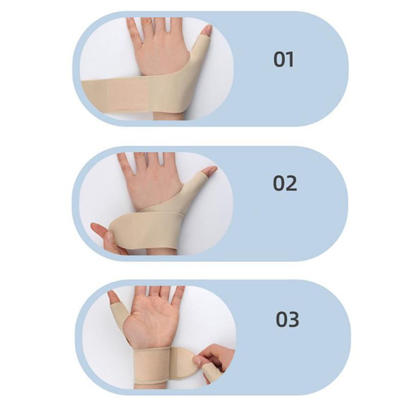 Compression Thumb Wrist Brace Splint Support Breathable Adjustable Hand Protector Spica Stabilizer Pain Relief Sprain Wristbands