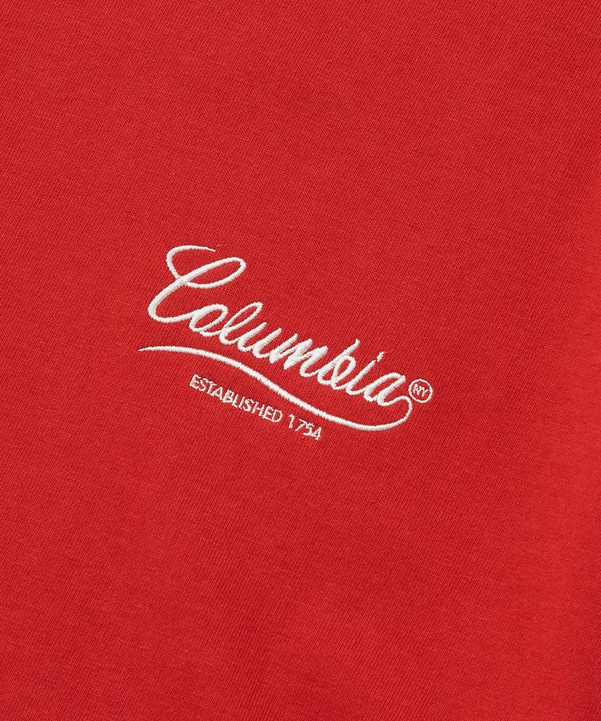 COLUMBIA UNIVERSITY Ny Street Tail Logo S/S T-Shirts Red