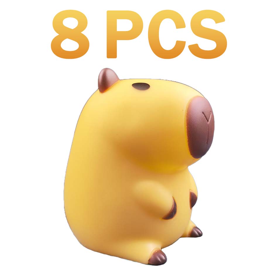 Çoklu Karikatür Capybara gece lambası size rahat bir uyku atmosferi sunar, Çocuk Odası Dekorasyonu için iyi bir gece Lambası