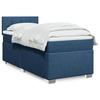 Maison Exclusive - Lattenrost-Bettgestell mit Matratze Blau 90x190 cm Stoff