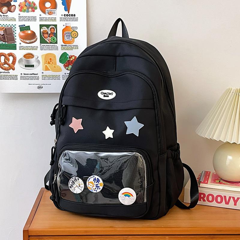 Campus Commuter School Bag Large Capacity Junior High School High School Student Versatile Backpack Travel Study Backpack