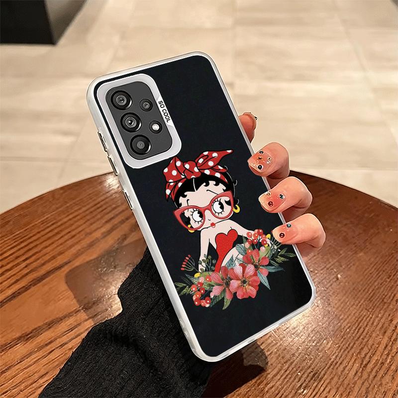 B-Bettys B-Boops Girl Soft Phone Case for Samsung A17 A16 A15 A14 A13 A57 A56 A55 A54 A53 A37 A36 A35 A34 A33 A26 A25 A24 A23 A5